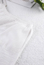 Cargar imagen en el visor de la galería, CWSPJ0050_SOLID COLOR COTTON HALTER SHORTS PAJAMA SET