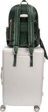 Load image into Gallery viewer, Joan & David Tubular Quilted Metallic Puffer Nylon 18 Inch Workbook Backpack