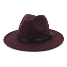Cargar imagen en el visor de la galería, AUTUMN AND WINTER CLASSIC FLAT BRIM JAZZ HAT