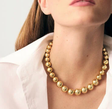 Cargar imagen en el visor de la galería, Elysium - Bead Choker Necklace - Steel 14K-Waterproof