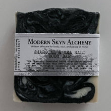 Load image into Gallery viewer, Charcoal + Sea Salt Body Bar