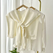 Load image into Gallery viewer, Solid Color Knitted Knotted Shawl–Casual & Cozy
