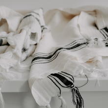 Cargar imagen en el visor de la galería, Sydney Turkish Cotton + Bamboo Hand Towel - Five Stripe