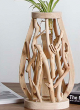 Cargar imagen en el visor de la galería, Driftwood Hydroponic Plants Vase for Home Spa
