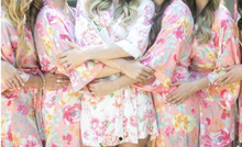 Load image into Gallery viewer, Watercolor Floral Collection Robe - Pink