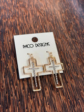 Cargar imagen en el visor de la galería, Double Cross Charm Dangle Earrings
