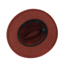 Cargar imagen en el visor de la galería, AUTUMN AND WINTER CLASSIC FLAT BRIM JAZZ HAT
