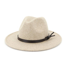 Cargar imagen en el visor de la galería, AUTUMN AND WINTER CLASSIC FLAT BRIM JAZZ HAT
