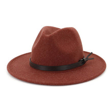 Cargar imagen en el visor de la galería, AUTUMN AND WINTER CLASSIC FLAT BRIM JAZZ HAT

