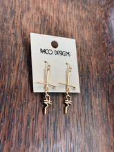 Cargar imagen en el visor de la galería, Faith in the Cross Dangle Earrings
