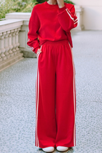 Cargar imagen en el visor de la galería, LDC Striped Crewneck Pullover Sweatpants 2pcs Outfit
