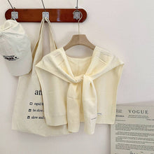 Cargar imagen en el visor de la galería, Solid Color Knitted Knotted Shawl–Casual &amp; Cozy
