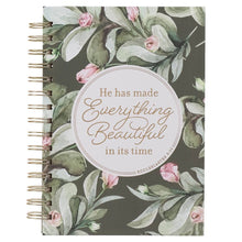 Cargar imagen en el visor de la galería, Journal Wirebound Green Everything Beautiful Ecc. 3:11
