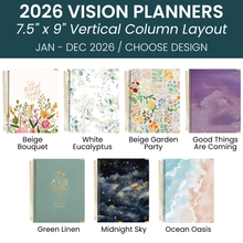 Cargar imagen en el visor de la galería, 2026 Vision Planner - 7.5&quot;x9&quot; size
