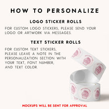 Cargar imagen en el visor de la galería, Custom Logo Labels, Packaging Stickers, Brand Logo Stickers
