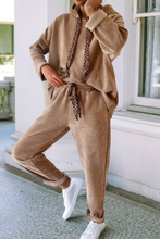 Cargar imagen en el visor de la galería, LDC Pullover Hoodie and High Waist Pants Corduroy Suit
