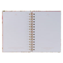 Cargar imagen en el visor de la galería, Journal Wirebound Pink Floral His Grace 2 Cor. 12:9
