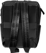 Cargar imagen en el visor de la galería, Joan &amp; David Tubular Quilted Metallic Puffer Nylon 18 Inch Square Workbook Backpack
