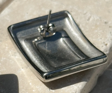 Load image into Gallery viewer, Curved Framed Earring - Two Tone

