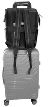 Cargar imagen en el visor de la galería, Joan &amp; David Tubular Quilted Metallic Puffer Nylon 18 Inch Square Workbook Backpack
